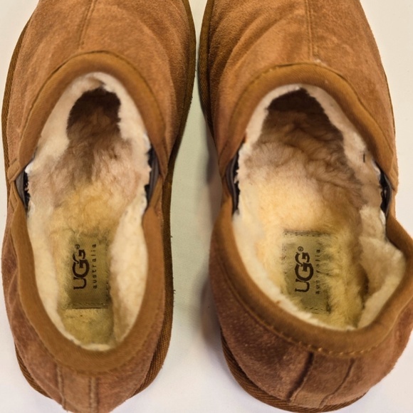 Ugg Scuff Romeo Chestnut Men’s Size 10 /43 5112 Sheepskin Stretch Slippers - Picture 6 of 9